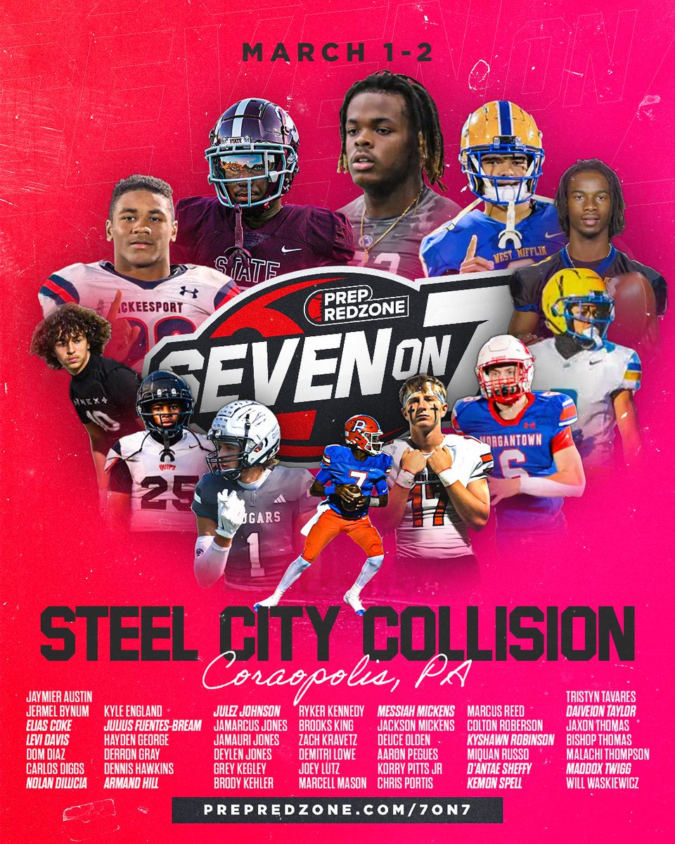 VicCastilloPRZ (@przpavic) on Twitter photo Excited to kick off the first of THREE PRZ 7v7 events held in the Northeast this Spring.
A sincere thank you to ALL 80+ 7v7 teams that signed up.
See you this weekend in Coraopolis! Expect preview content coming soon!
<a href="/team_412/">C.E.O of Team 412</a> <a href="/Team412coach/">TEAM 412 HEAD COACH</a> <a href="/ATHINTRAINING/">Athlete Skill Development</a> <a href="/paul_protocolpt/">Paul Harris</a> Excited to kick off the first of THREE PRZ 7v7 events held in the Northeast this Spring.
A sincere thank you to ALL 80+ 7v7 teams that signed up.
See you this weekend in Coraopolis! Expect preview content coming soon!
<a href="/team_412/">C.E.O of Team 412</a> <a href="/Team412coach/">TEAM 412 HEAD COACH</a> <a href="/ATHINTRAINING/">Athlete Skill Development</a> <a href="/paul_protocolpt/">Paul Harris</a>
