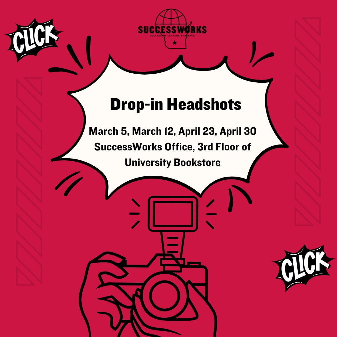 Looking to update your LinkedIn profile with a new headshot? Stop by the SuccessWorks office to get FREE professional headshots during our drop-in dates starting March 5!

#uwmadison #headshots #successworks