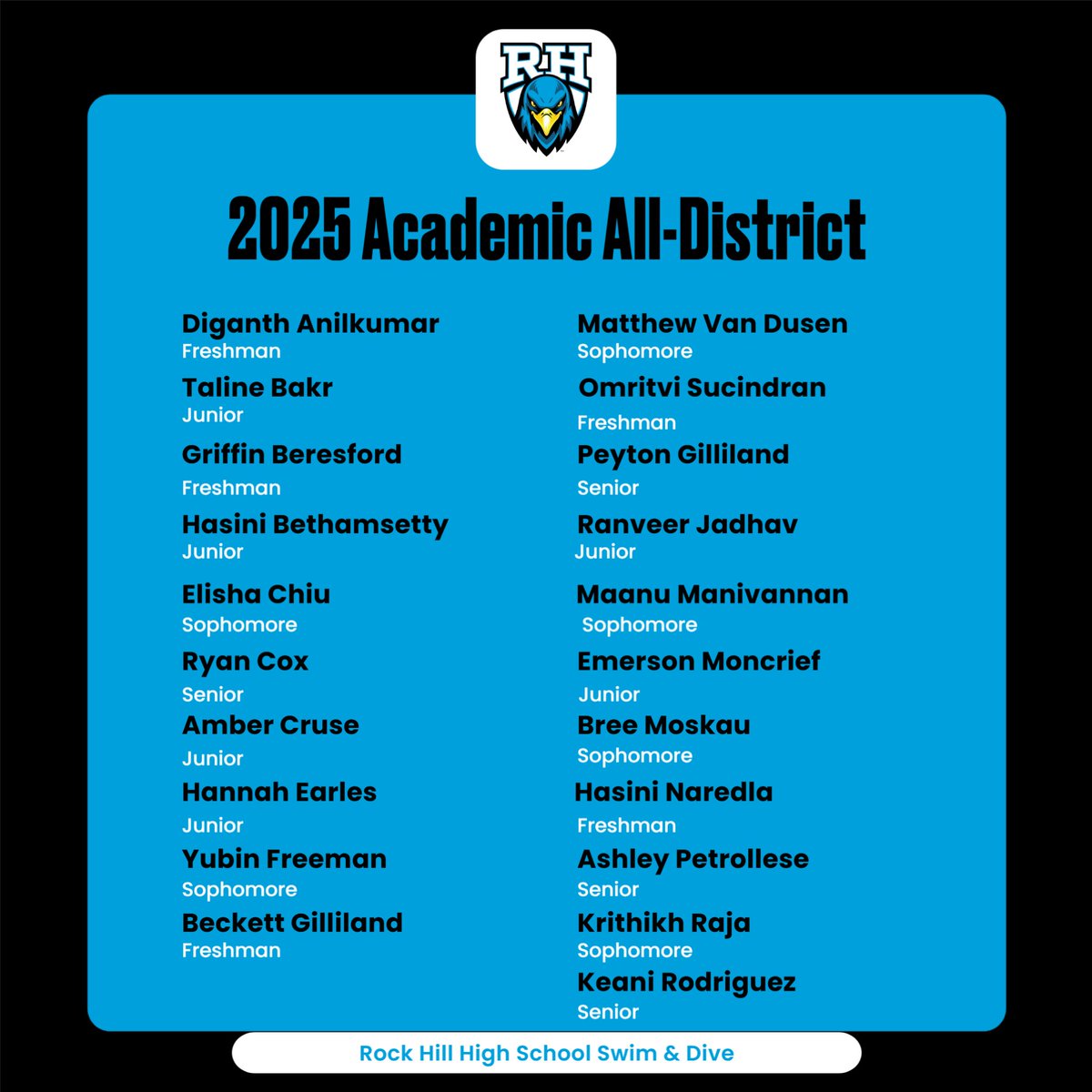RH_SwimDive's tweet image. Rock Hill Swim &amp;amp; Dive shining in the classroom and on deck! @RH_SwimDive @PISD_Aquatics