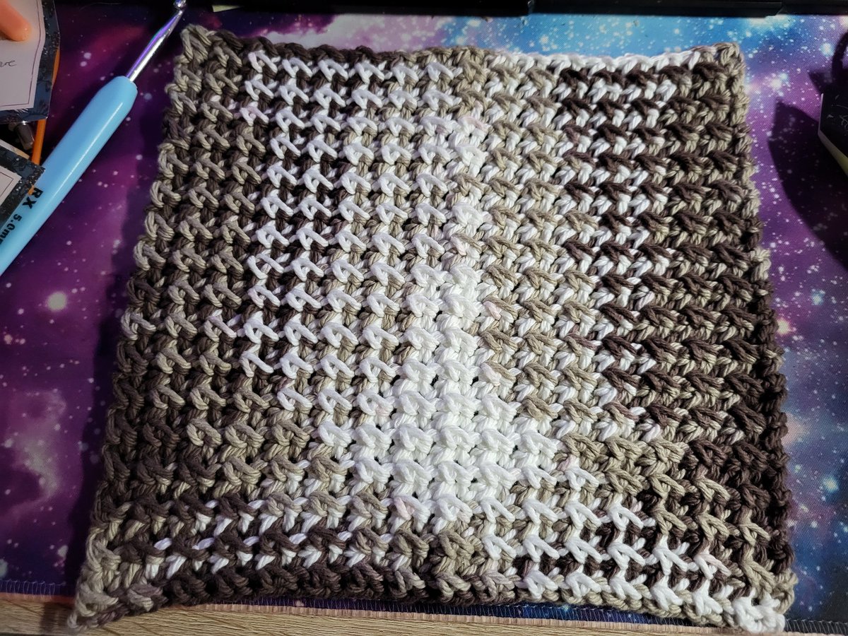 First time using cotton yarn and made a washcloth. My fingers hate me for it now.