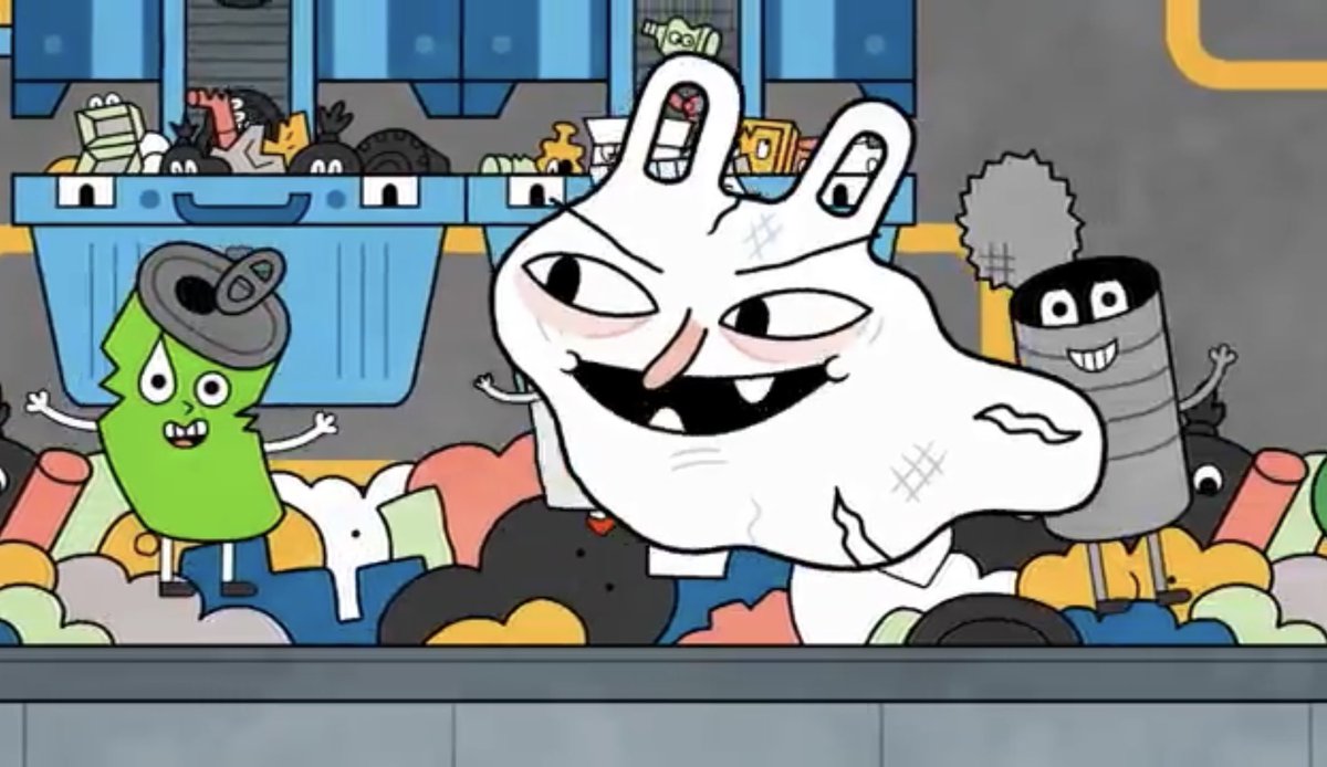 This episode is Garbage! (In a positive way!)
I only animated a couple of shots on this episode. But it was fun to adjust tiny things like conveyor belts &amp; line textures! 

Plus any City Island episode with Detritus is an awesome one!