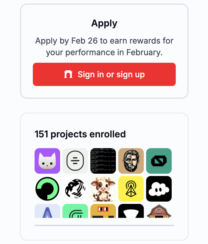 Optimism's tweet photo. Last day to apply to be eligible for February rewards!

Head over to atlas[dot]optimism[dot]io https://t.co/f9PLhK770I