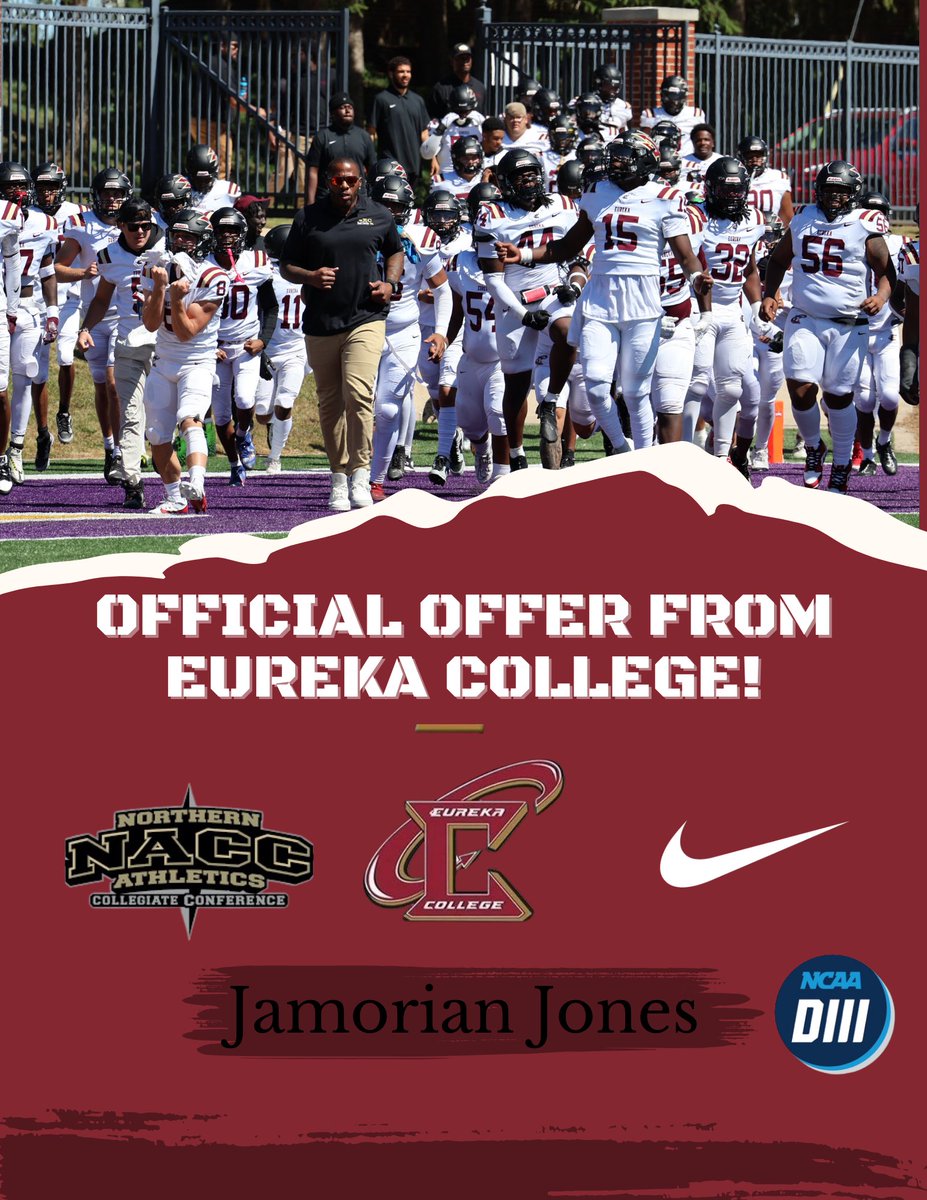 Jamorian Jones (@jamorianjones30) on Twitter photo Blessed to receive my 6th offer from Eureka College!! <a href="/starks94/">Coach Starks</a> <a href="/DionJordan96/">Dion Jordan</a> <a href="/sportsfan_009/">Maurice Huey</a> <a href="/RecruitFayNC/">Recruit Fayetteville</a> Blessed to receive my 6th offer from Eureka College!! <a href="/starks94/">Coach Starks</a> <a href="/DionJordan96/">Dion Jordan</a> <a href="/sportsfan_009/">Maurice Huey</a> <a href="/RecruitFayNC/">Recruit Fayetteville</a>