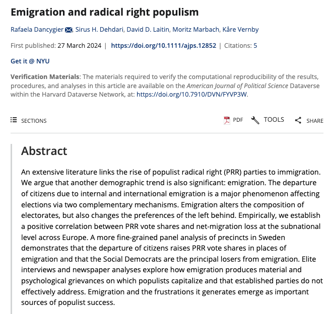 arpitrage's tweet image. &quot;Those poorer regions have entered into a demographic doom loop: a self-reinforcing cycle of shrinking and aging populations, crumbling government services and sluggish economic growth, which has created fertile ground for the AfD. And because the far-right party is strongly…