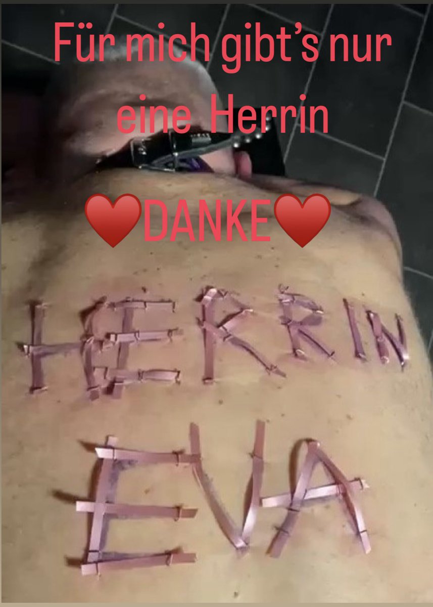 sklaveherrineva's tweet photo. Heute durfte ich meiner Herrin @EvaMlle02495358 in ihrem privaten Studio @KokoonNky zur Verfügung stehen. Ich darf genau 6 Jahre ihr Sklave sein, ich bedanke mich hiermit bei ihr
Sie ist klug sexy hübsch und versteht es immer mich an meine Grenzen und darüber hinaus zu bringen ♥️ https://t.co/mWc0Pul2Xz