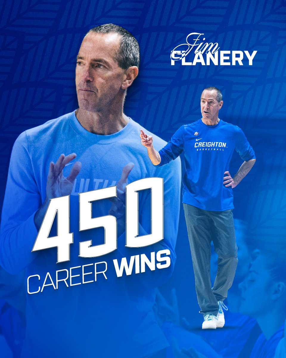 𝟒𝟓𝟎 𝐖𝐈𝐍𝐒 𝐀𝐍𝐃 𝐂𝐎𝐔𝐍𝐓𝐈𝐍𝐆

Congratulations to our very own <a href="/JimFlanery/">Coach Flan</a>!

#GoJays