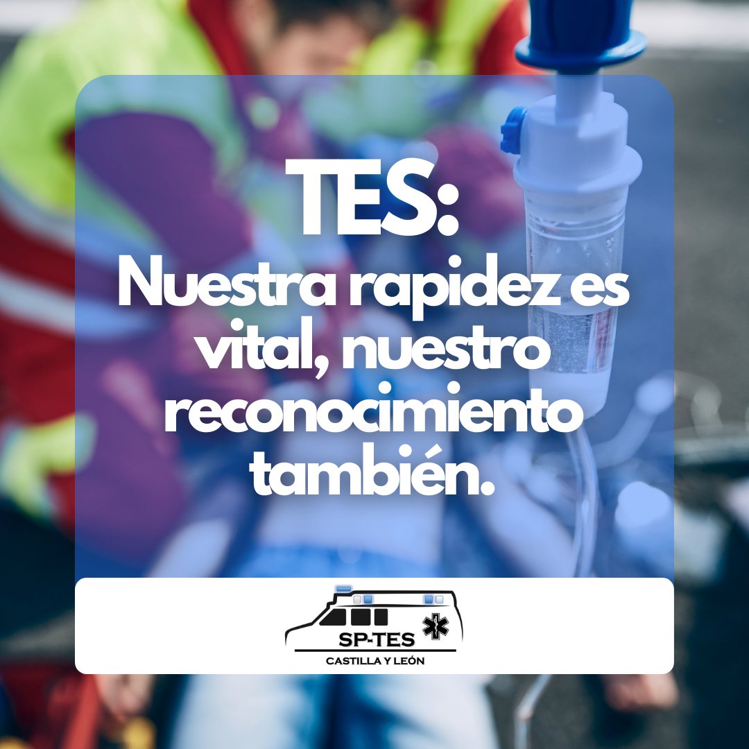 SP_TES_CYL's tweet photo. Nuestra rapidez salva vidas en emergencias, pero el reconocimiento brilla por su ausencia. 
Es hora de valorar nuestro trabajo y exigir condiciones dignas. ¡Nuestra profesionalidad no se negocia! 

#TES #emergenciassanitarias #tesvisible #salariodigno #tesenlucha https://t.co/LYEwOwZ53t