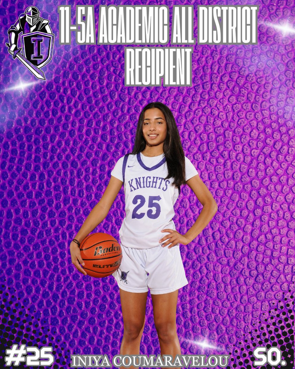 11-5A Academic All-District Recipients
 #14 Shreeya Venumbaka 
#25 Iniya Coumaravelou  

Thank you for all your hard work on the court and in the classroom!