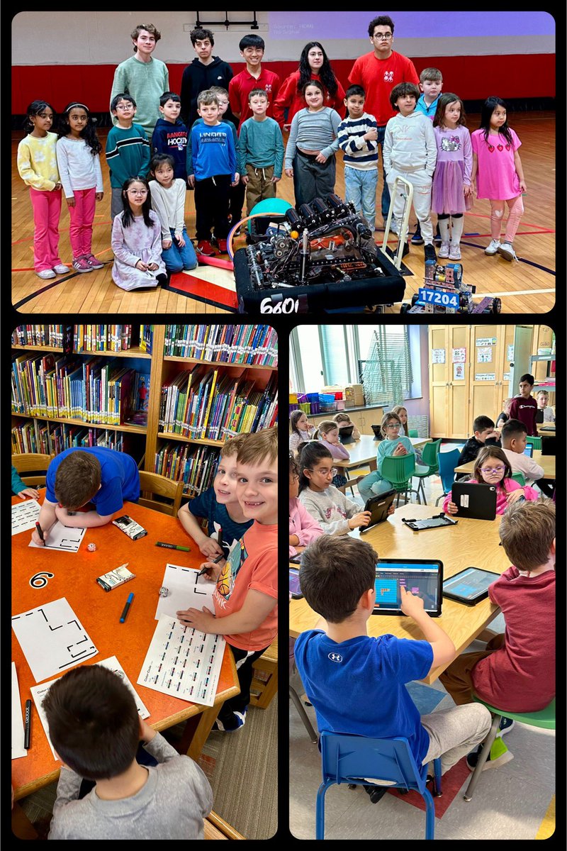 LeviLibrary's tweet image. Yesterday was AWESOME @MeadowDriveElem! Our 2nd graders learned from our @mineolarobotics team. They used @Ozobot robots, @WonderWorkshop Dash Robots &amp;amp; learned Maze Code @kidoyo! 🚀🤖 
A special thanks to:  @MeadowScience and @MsDifede for helping to make it happen!!!