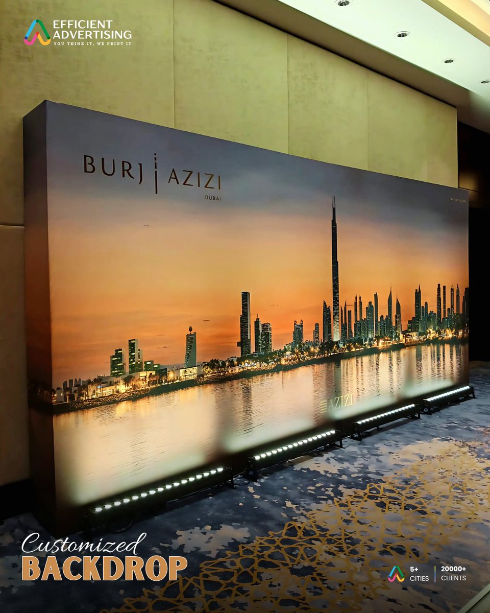 EfficientUAE's tweet image. 🎯 Customized Backdrop for Azizi Developer! 🎯

📞 +971 42 71 1048
🌐 efficientadvt.com
🔗 linktr.ee/efficientuae

#AziziDeveloper #CustomBackdrop #EventBranding #EfficientAdvt #RealEstateBranding