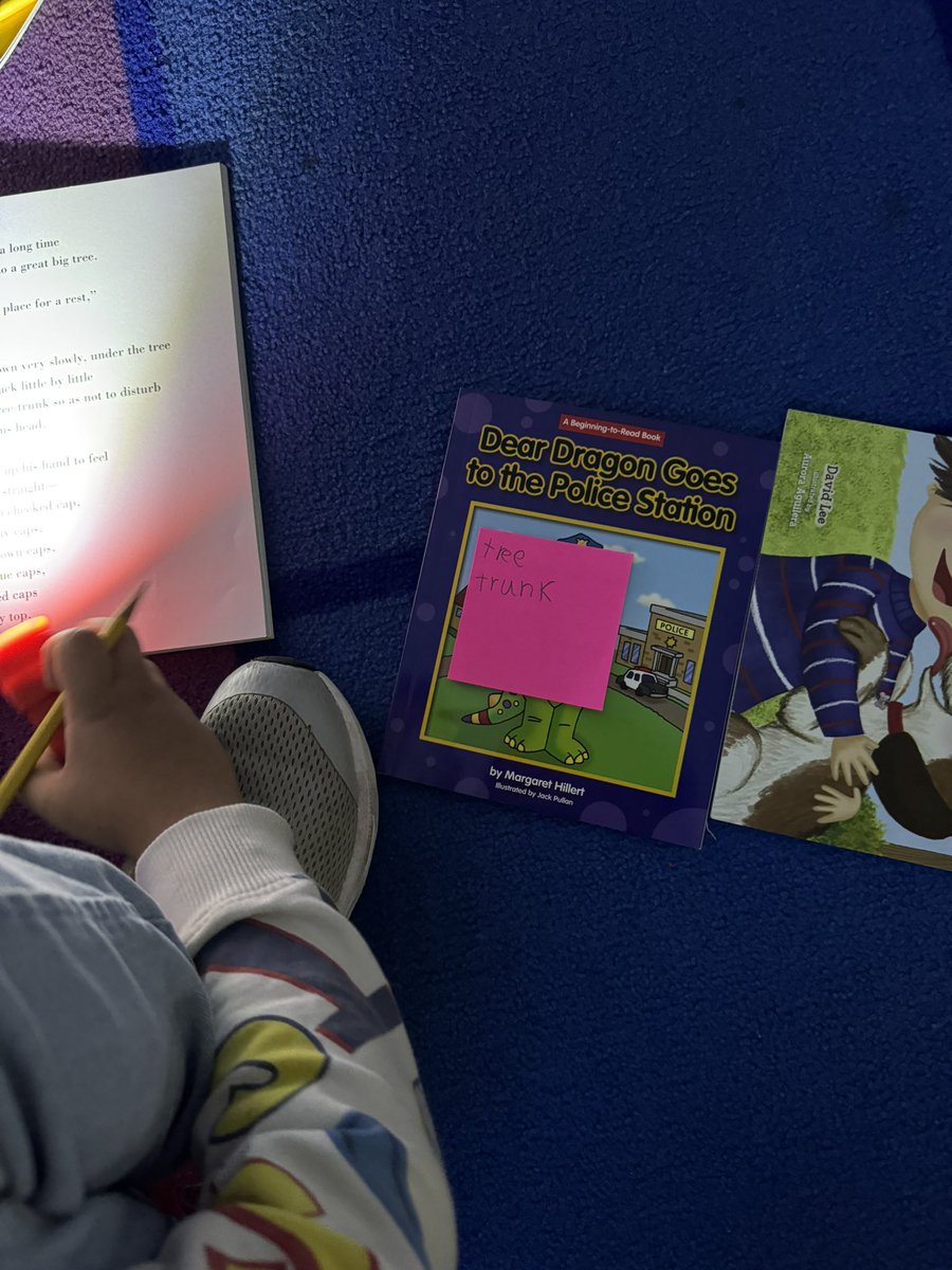 I love stumbling into fun learning! Ms. Scott Bokin’s Kinder friends are flashlight hunting during independent reading time. Hunting for -r consonant blends! 👀 their word harvests!