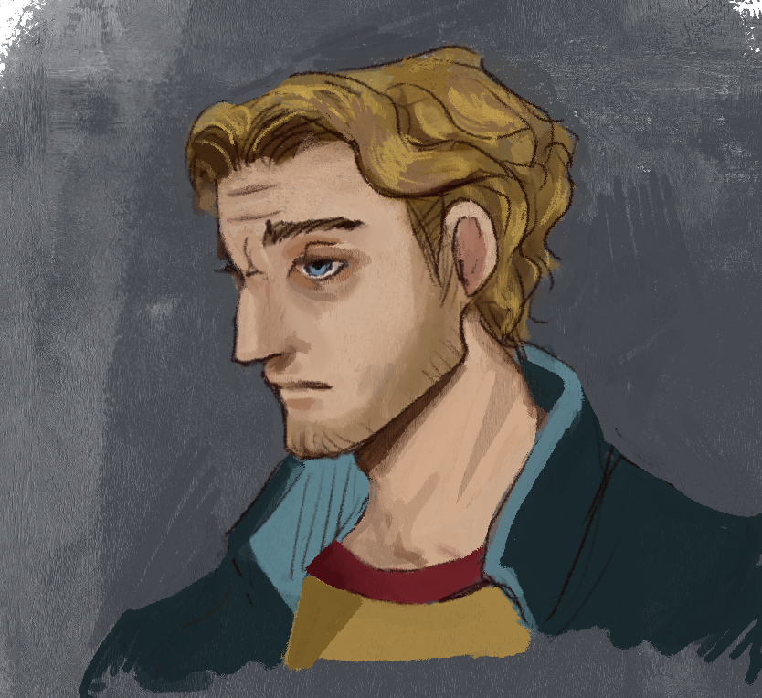 I can draw Curly more like his in game model. All about the thick neck lol #mouthwashing #mouthwasingcurly