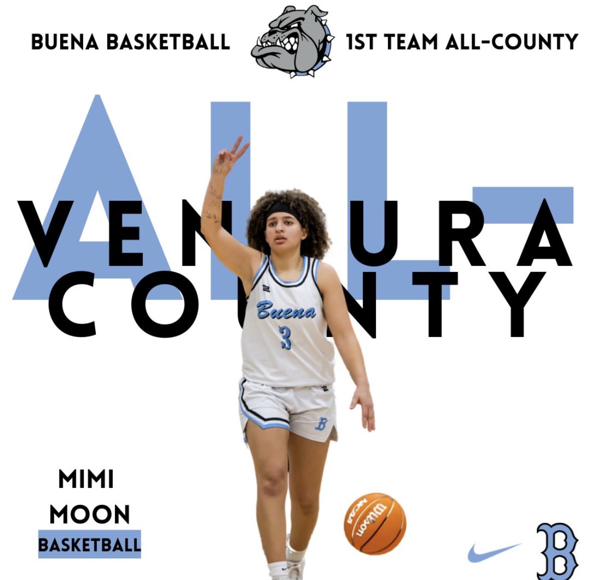 Congratulations <a href="/mimimoon_42/">Mimi Moon</a> for being selected 1st team all county !