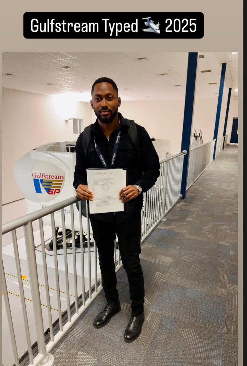 eloudNews's tweet photo. BBN’s Miracle Ikechukwu just became licensed to fly Gulfstream jet. This is huge!!!! https://t.co/zoiYQK3StG