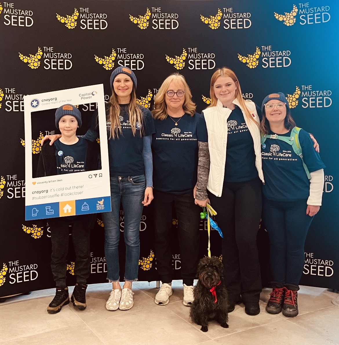 ClassicLifeCare's tweet photo. Coldest Night of the Year! 

Britney &amp; Madison joined the walk with their families, including Tracy Neuman from  @lunacentreyyc . We're proud to support Luna's youth programs and donated essential items!

#coldestnightoftheyear2025 #ClassicCares #communityfirst #Calgary #donate https://t.co/RfWSxuuflm