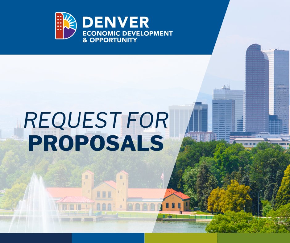 📣 Request for Proposals Now Open! We are seeking proposals from one or more contractors to administer the BuILD Denver (Business Investments, Loans and Development) Program. Learn more and submit your proposal by Wednesday, April 2 at 4 p.m. through bit.ly/DEDOBidding.