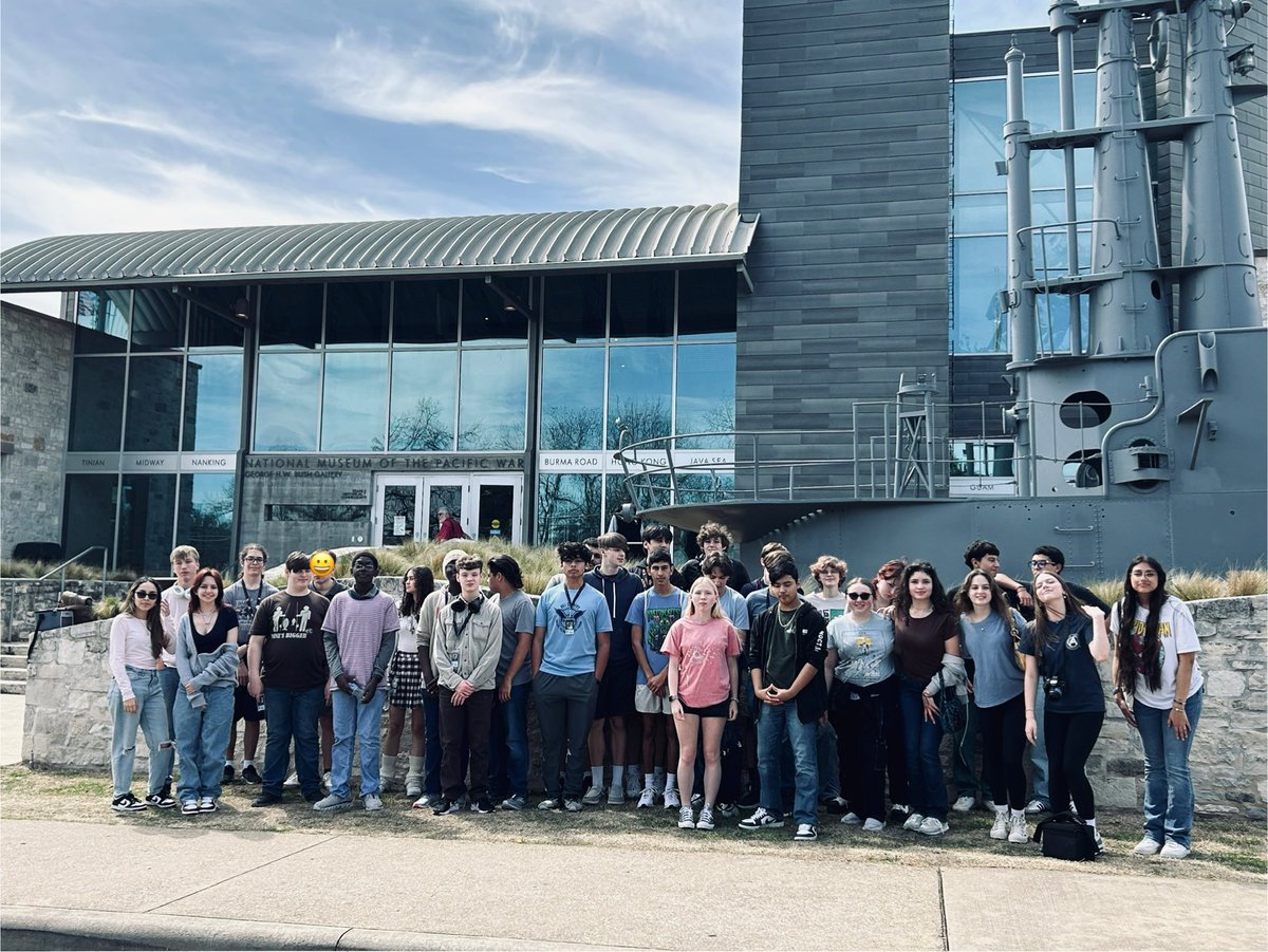 Falcon Sophomores visited the Pacific War Museum in Fredricksburg today for their “We Interrupt This Broadcast” global conflict project. ⁦<a href="/HCCPHSprincipal/">HCCPHS Principal</a>⁩ ⁦<a href="/hccphsap/">Dan Horton</a>⁩ ⁦<a href="/IllianaGonzales/">Illiana Gonzales</a>⁩ ⁦<a href="/KayeGuidry/">Kaye Guidry</a>⁩ ⁦<a href="/cisdnews/">Comal ISD</a>⁩