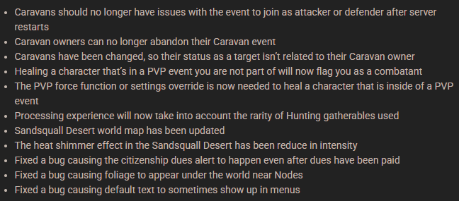 2/26/25 Ashes of Creation PTR Patch Notes

#AshesofCreation