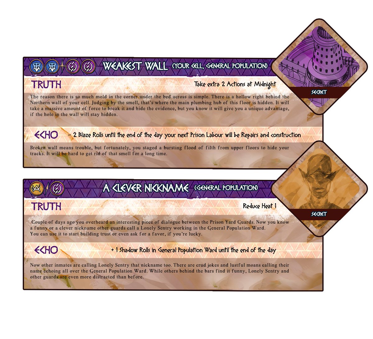 Secrets can hurt, secrets can stink, but secrets will save your life. There is always a Truth and an Echo inside every Secret in #EscapeFromTheTowerOfDusk. 

Two more days to back this #SoloRPG, sailors!
kickstarter.com/projects/sands…