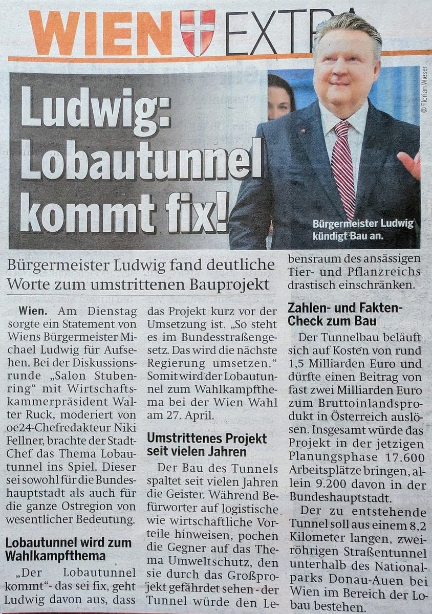 ulrich_leth's tweet photo. Soviel dazu. Wo genau ist jetzt der Unterschied in der Verkehrspolitik zwischen @SPOE_at und FPÖ?
Eine Stimme für @BgmLudwig ist eine für Ignoranz und Wissenschaftsfeindlichkeit. 
Alle Studien kommen zum Ergebnis, dass der Tunnel keine Entlastung bringt und Zersiedelung fördert! https://t.co/LQjPGLwObR