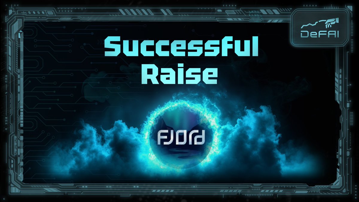 Great news! DeFAI has successfully raised $200K in its Initial DEX Offering (IDO) on the Fjord Foundry platform. This milestone marks a significant step forward for the project, combining DeFi and AI to deliver innovative tools to the crypto space.

$DEFAI will go live on