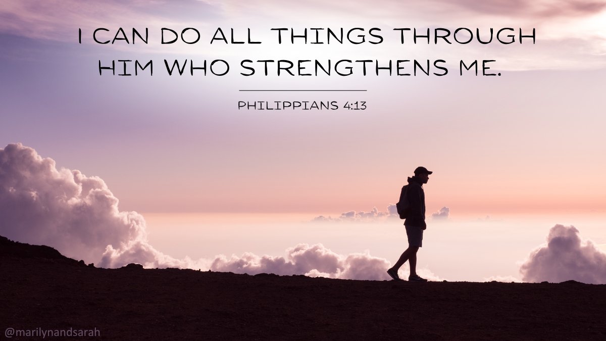 marilyn_hickey_'s tweet photo. I can do all things through Him who strengthens me. Philippians 4:13 #TrustingInGod’sLove https://t.co/DEx8v6Kzjt
