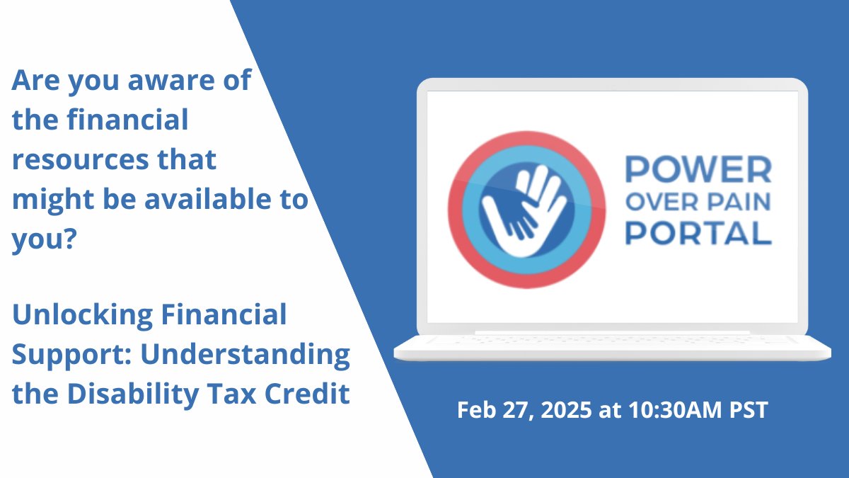 Pain BC (@painbc) on Twitter photo Join this free webinar from <a href="/PowerOverPain_/">PowerOverPainPortal</a> to learn about resources that can support your financial well-being and help ease some of the burdens of living with a disability on February 27, 2025.
➡️ Register here: us06web.zoom.us/webinar/regist…
#ChronicPainManagement #PainManagement Join this free webinar from <a href="/PowerOverPain_/">PowerOverPainPortal</a> to learn about resources that can support your financial well-being and help ease some of the burdens of living with a disability on February 27, 2025.
➡️ Register here: us06web.zoom.us/webinar/regist…
#ChronicPainManagement #PainManagement