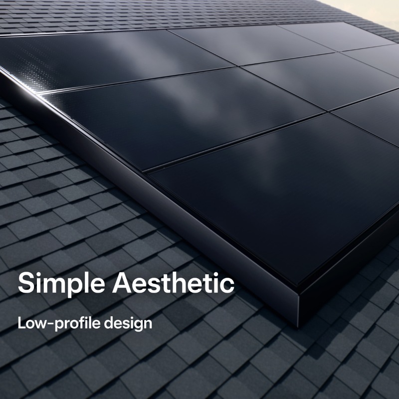 teslaenergy's tweet photo. Efficient energy, modern design. Go solar with Tesla.