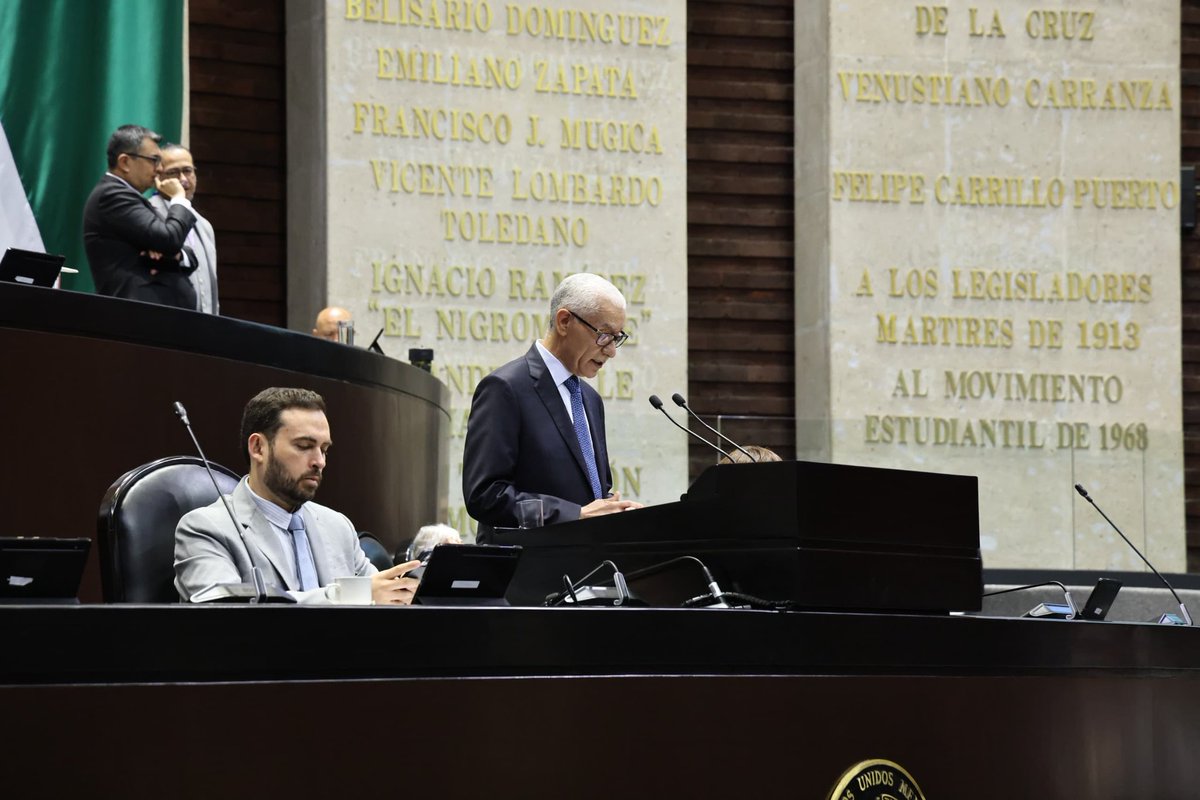 السيد راشيد الطالبي العلمي رئيس مجلس النواب يلقي كلمة أمام أعضاء مجلس النواب المكسيكي
***
ألقى السيد راشيد الطالبي العلمي رئيس مجلس النواب، اليوم الثلاثاء 25 فبراير 2025، الكلمة التالية في جلسة عمومية بمجلس النواب المكسيكي:
youtu.be/RyBethH8Ztw