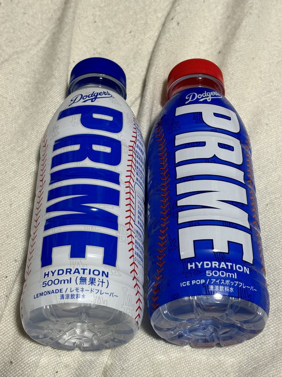 プライム・ハイドレーション ドリンク ドジャース 青/白 500ml 各12本 Dodger Prime Drink | eBay
