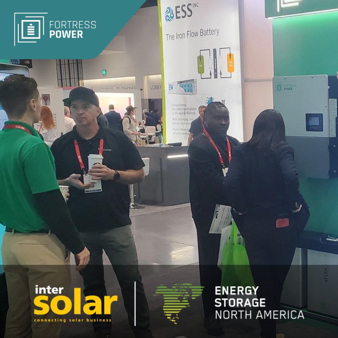 Thanks for joining us at the Intersolar &amp; Energy Storage North America!

📍 Venue: San Diego Convention Center 
⛺ Booth: 2517

#IntersolarCalifornia #SanDiego #EnergySolutions #SolarTech #EnergyStorage #FortressPower