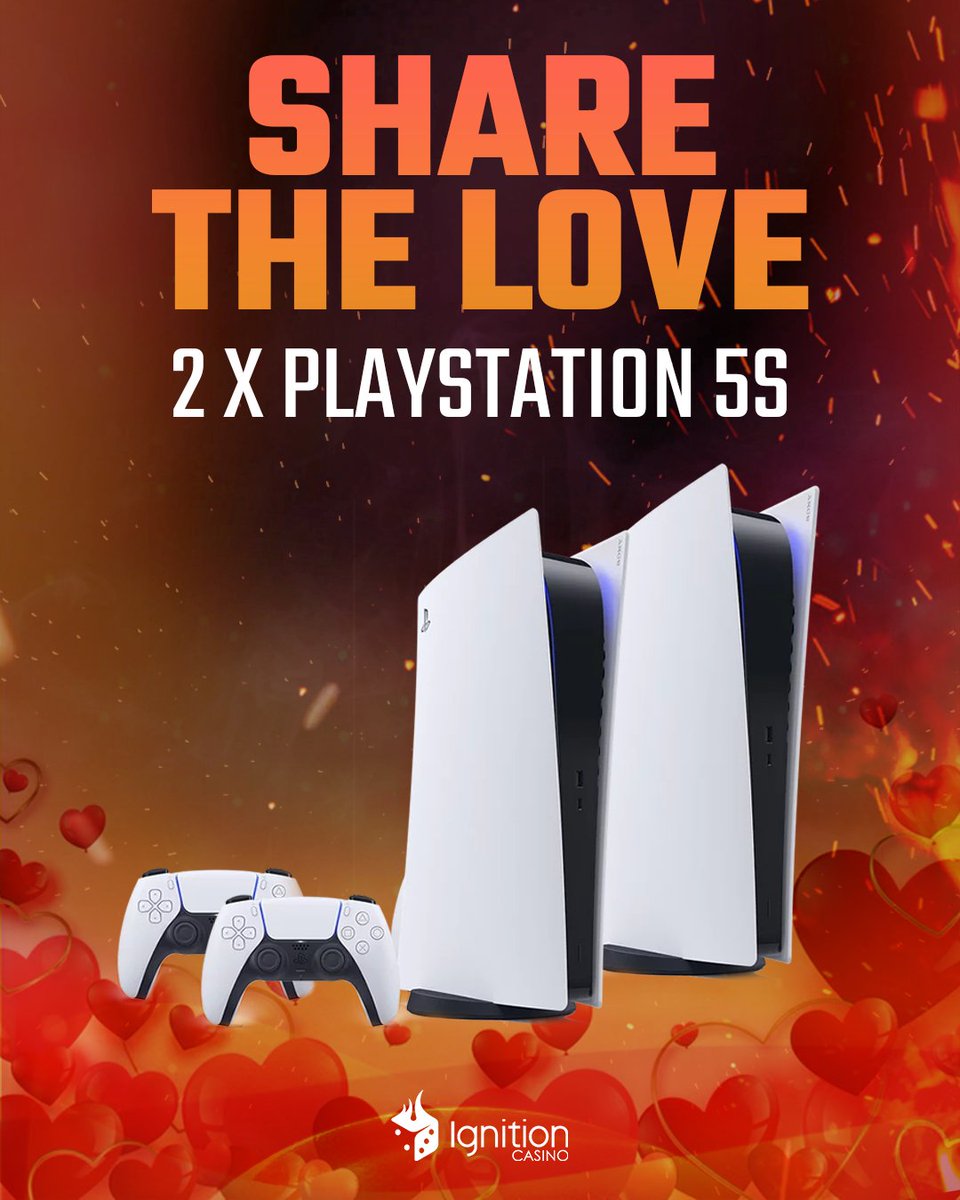 🎮 GIVING AWAY TWO PLAYSTATION 5'S 🎮 

You and a friend could win BIG this week with Ignition! 🤩 

How to enter:

🤝 Tag your special someone or a friend
🔄 Like + RT this post

Winner announced next Wednesday – good luck! 🍀🎮 

#giveaway #giveaways #contest