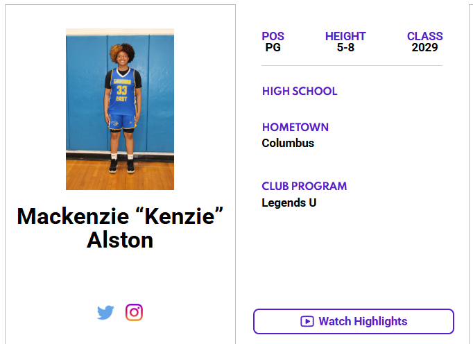 Ohio Jr. All-Star GBB (@jrallstaroh) on Twitter photo Check out Mackenzie Alston's (<a href="/KenzieAlston33/">Kenzie Alston</a>) ππΌππππΎππππ πππΌπππ πππππππ! ‡οΈ
jrallstar.com/maxrecruit/maxβ¦
Start building your profile now at jrallstar.com/maxrecruit! Check out Mackenzie Alston's (<a href="/KenzieAlston33/">Kenzie Alston</a>) ππΌππππΎππππ πππΌπππ πππππππ! ‡οΈ
jrallstar.com/maxrecruit/maxβ¦
Start building your profile now at jrallstar.com/maxrecruit!