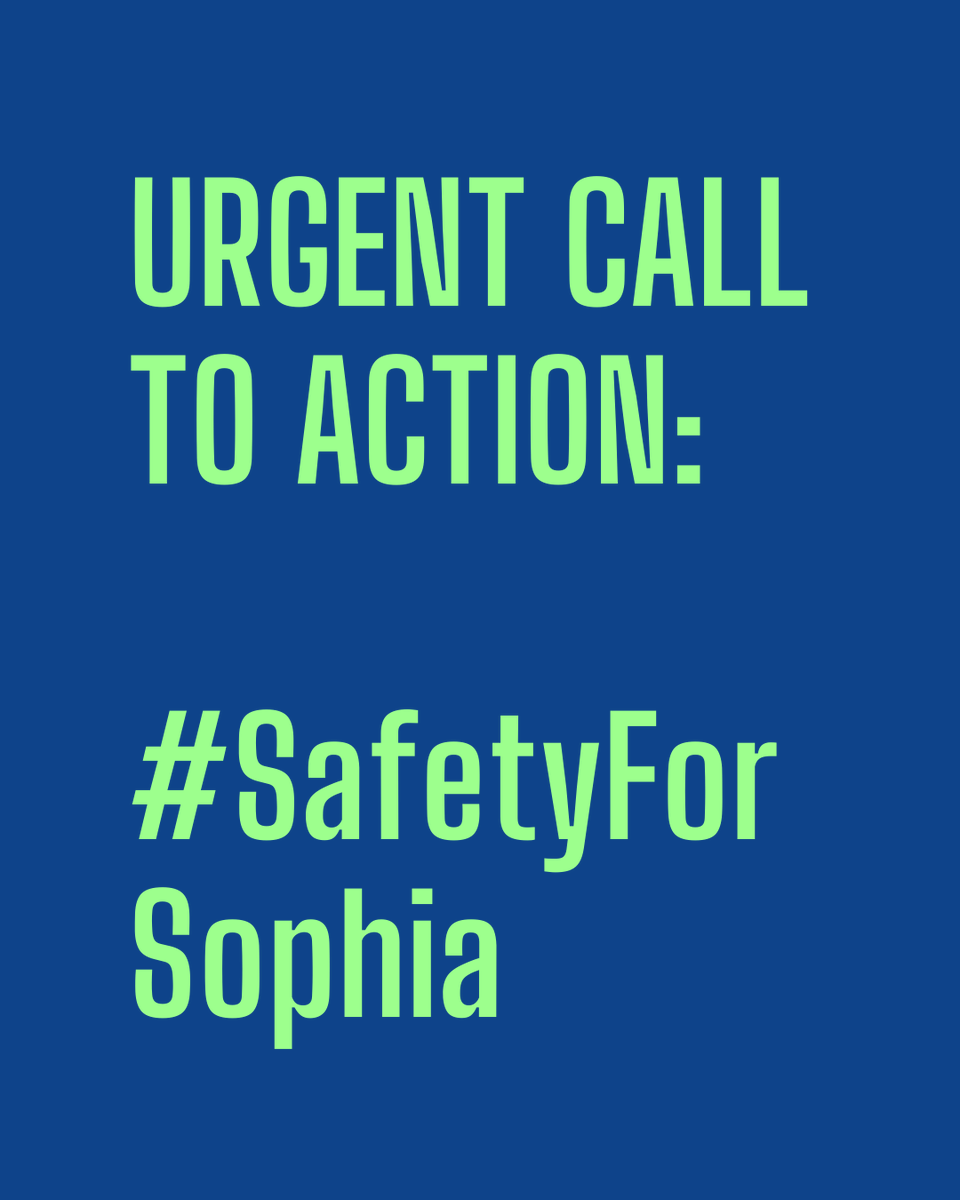 URGENT CALL TO ACTION: HELP US ACHIEVE #SAFETYFORSOPHIA 🧵🧵

A victim of lifelong trafficking and extreme torture, Sophia* was detained in 2024. 

*Please note Sophia is a pseudonym to protect the victim's anonymity and safety.