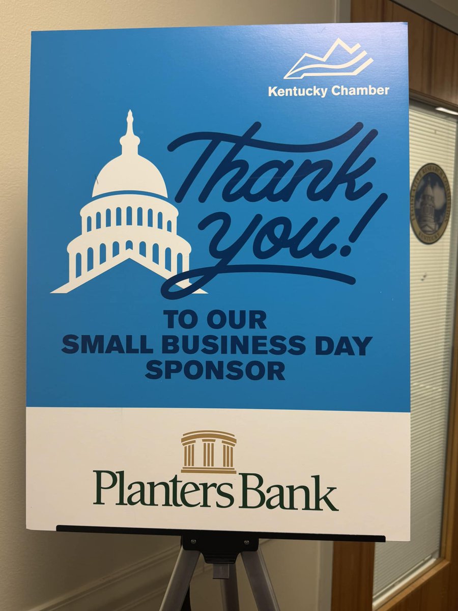 Planters Bank (@plantersbank) on Twitter photo We joined <a href="/KyChamber/">Kentucky Chamber</a> Small Business Day at the Capitol today, sponsoring and enjoying hearing from legislators alongside many small businesses from around the Commonwealth!
#smallbusiness #kentucky We joined <a href="/KyChamber/">Kentucky Chamber</a> Small Business Day at the Capitol today, sponsoring and enjoying hearing from legislators alongside many small businesses from around the Commonwealth!
#smallbusiness #kentucky