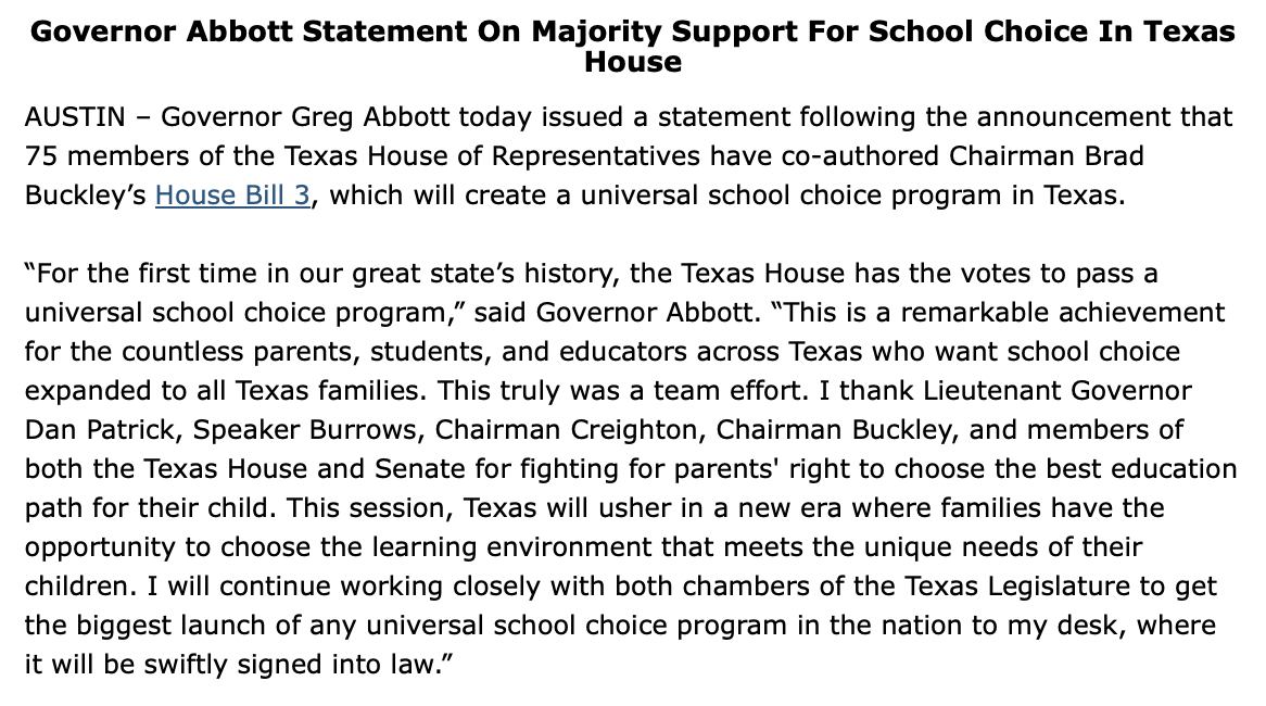 Governor Abbott Press Office tweet media