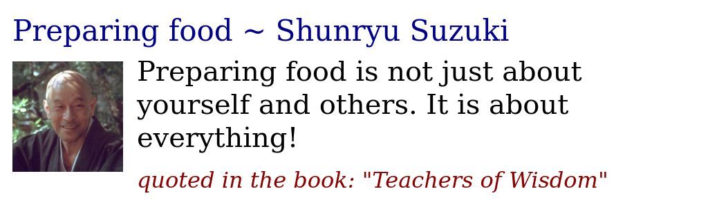 JDharmaQuotes's tweet image. Preparing food ~ Shunryu Suzuki
justdharma.org/preparing-food…

#ShunryuSuzuki #interdependence