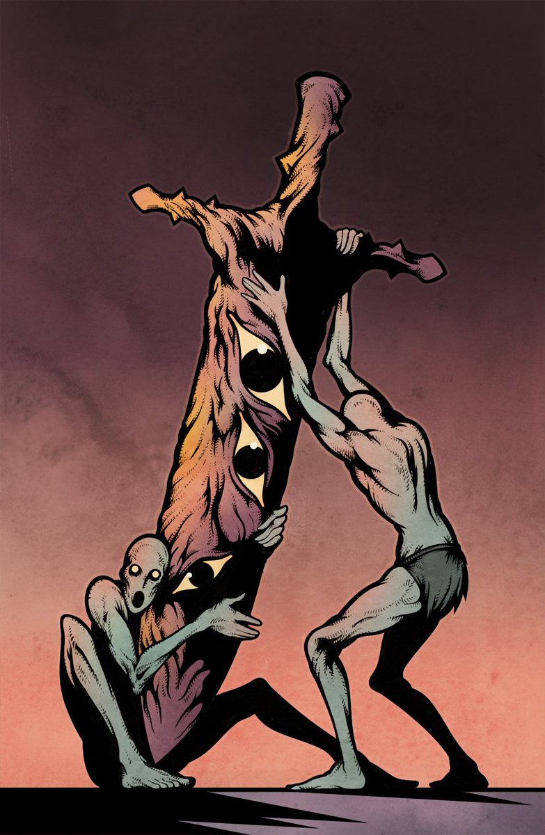 ThePsychoSheep's tweet image. "The fleshy blade's words slither deep into your head,
it's corrupting influence is starting to take root in your
thoughts..."