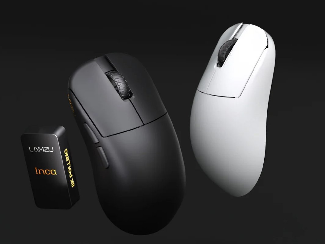 Lamzu Inca – Available Now
✅ High Hump Design, Optimized for Claw &amp; Palm Grip
✅ Ultra-Light 40g, No Holes
✅ 8KHz Dongle Included
✅ Pixart 3950 Sensor
✅ Web-Based Software
👉 Buy now via Lamzu.com