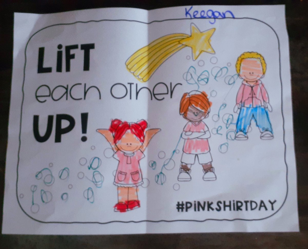 LIFT each other UP  ! 
<a href="/wrdsb/">Waterloo Region DSB</a> 👊  #PinkShirtDay