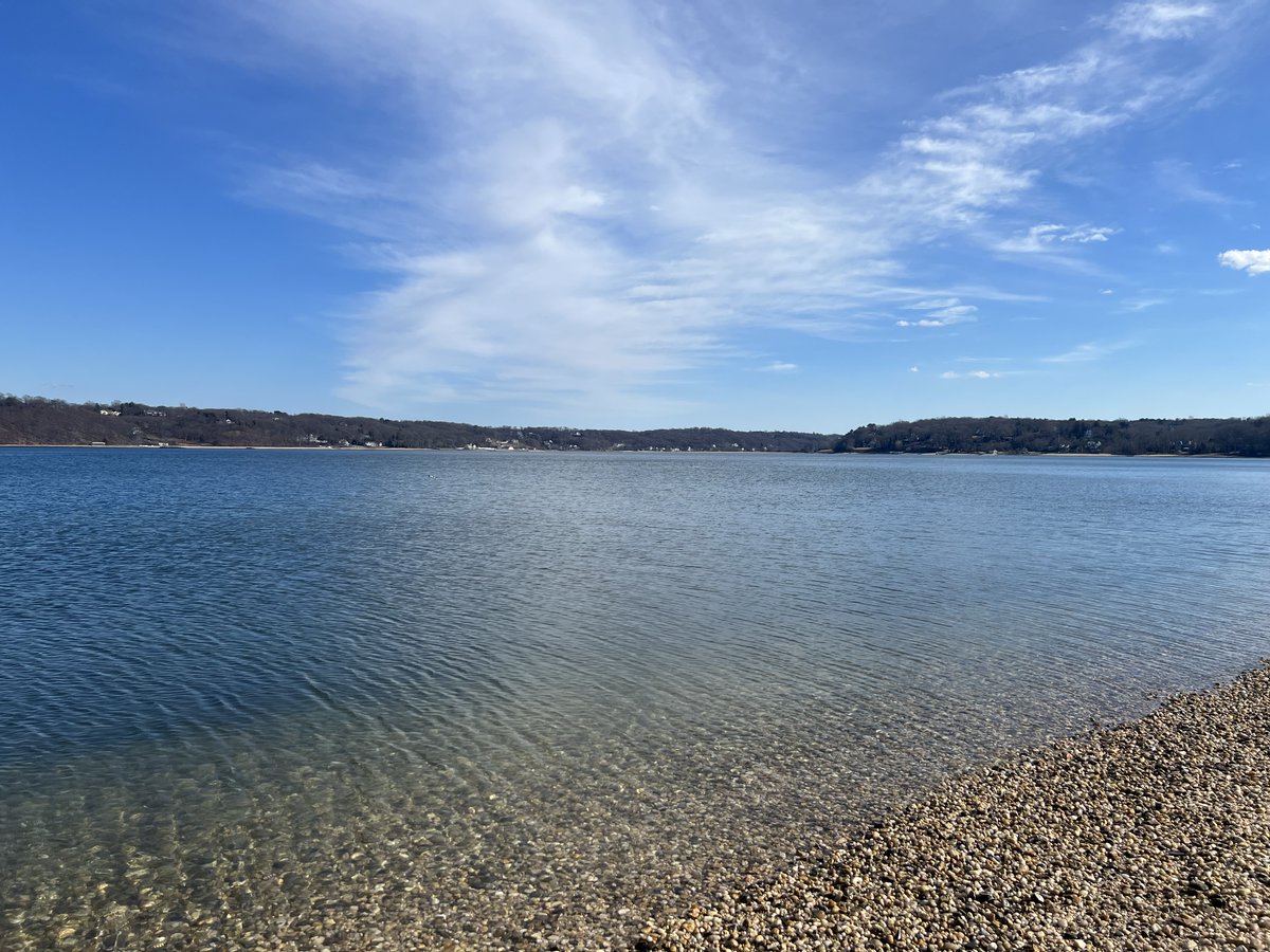 Today was a beautiful day to walk the nature trail down to the beach for amazing views of Cold Spring Harbor!