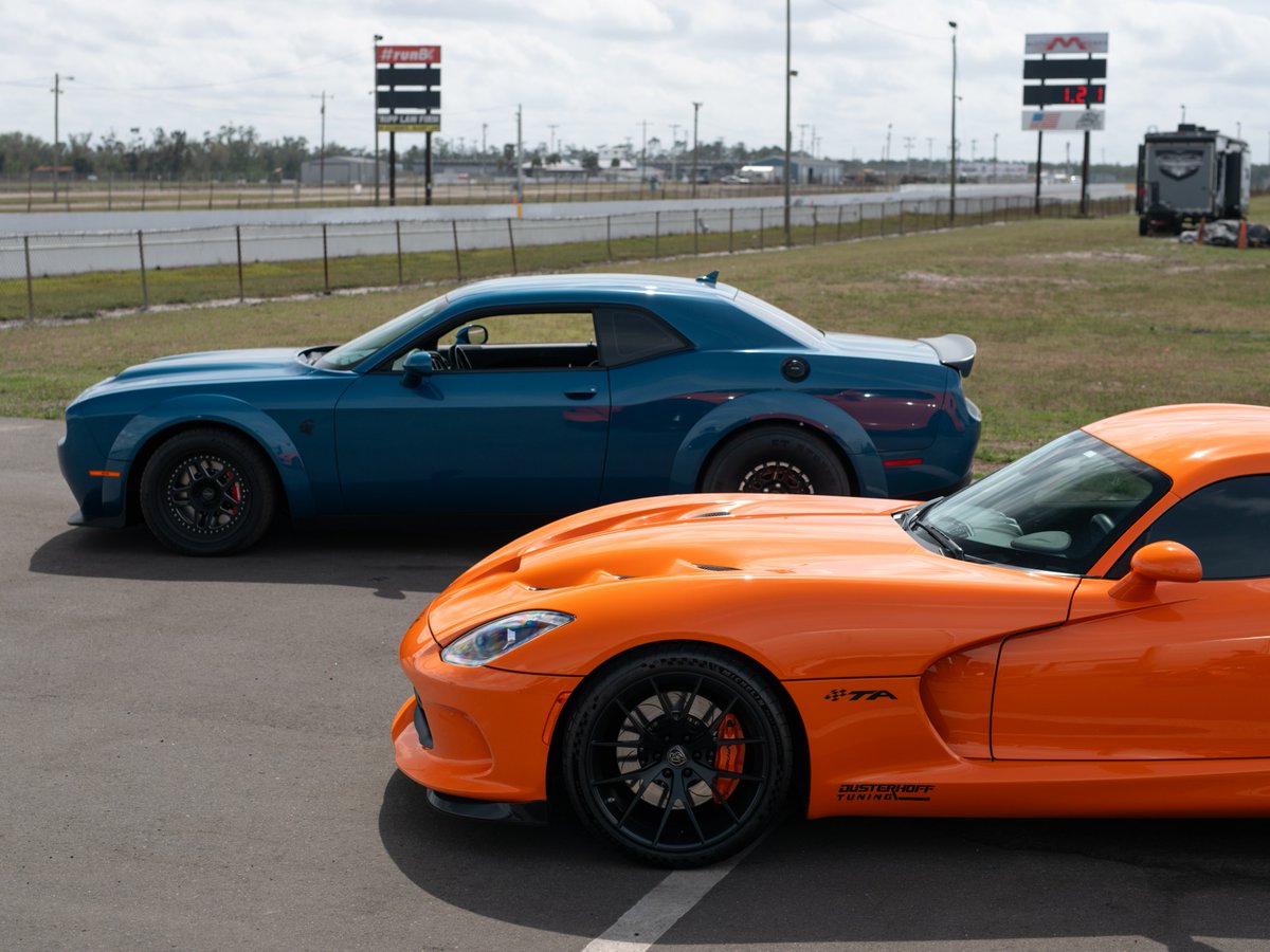 DusterhoffRace's tweet photo. Had a great weekend at Bradenton! Great to see and race with @srt.val_ and @marcheidings and his wife, Marge!

#Hellcat #Demon170 #MOPAR #ChallengerHellcat #Viper #BradentonMP https://t.co/XYxMTxQwOo
