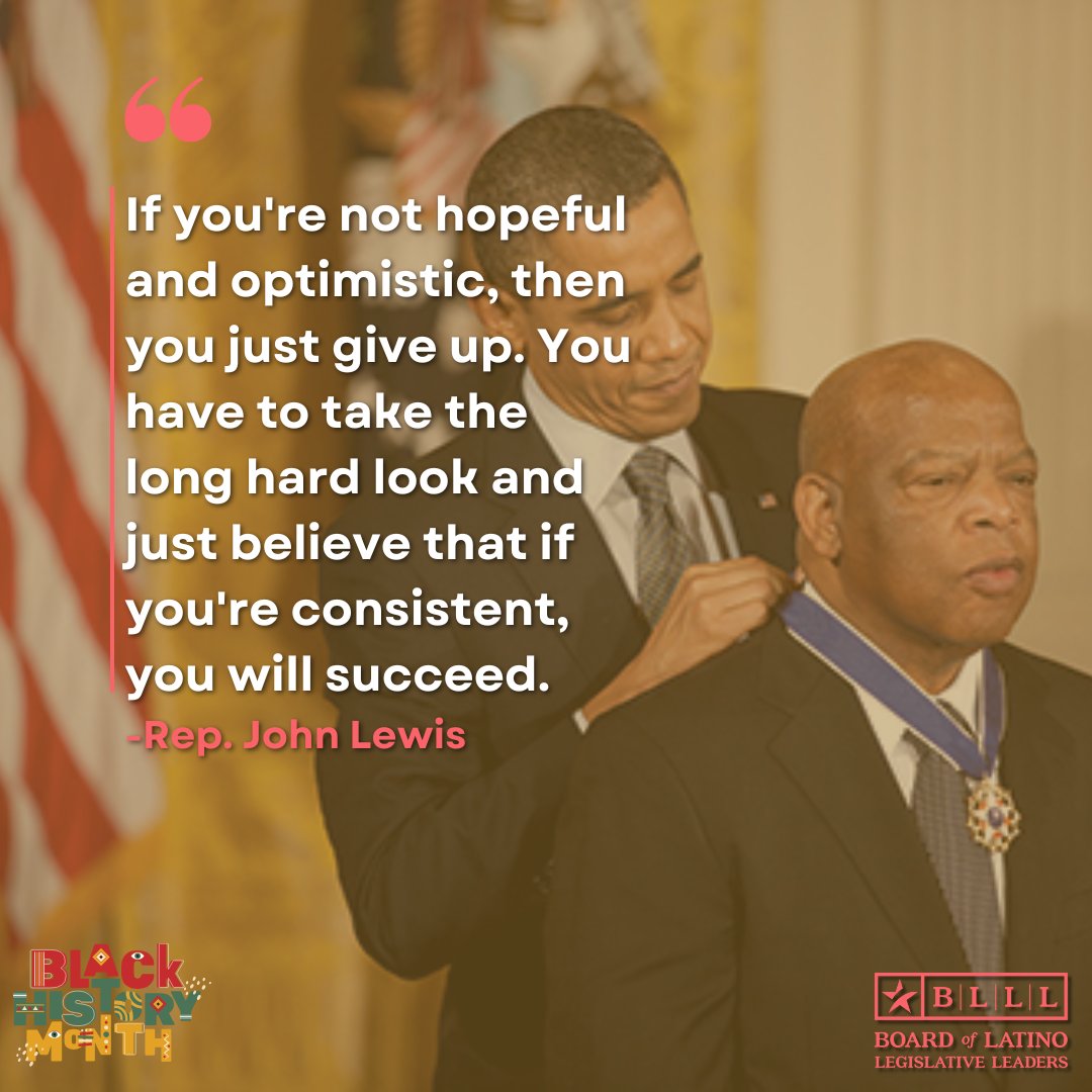 Today, we honor the life and legacy of Congressman John Lewis — a fearless leader, advocate for justice, and champion for civil rights. His commitment to equality inspire us all to continue the fight for justice. #BlackHistoryMonth #BLLL #GoodTrouble