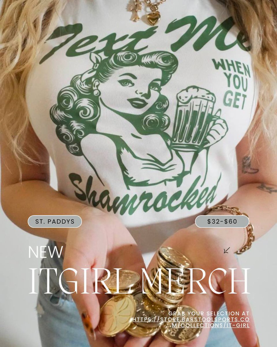 fsuchicks's tweet photo. St. Paddy’s merch is live!! Make sure to snag it before it’s too late!!☘️☘️ https://t.co/UuA2fWvZRC https://t.co/x9lnZKCxV9