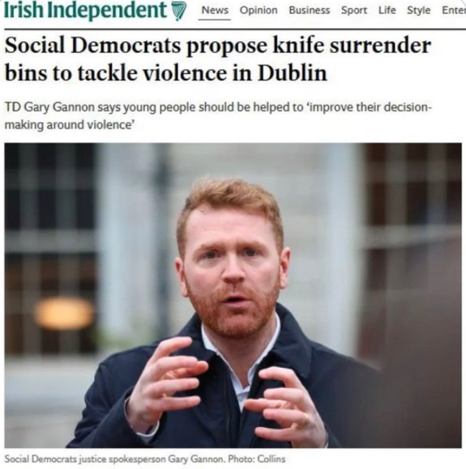 Has anyone ever seen anything so retarded in there life’s 🤣🤣🤣🤣🤣🤣🤣🤣🤣🤣 this is a real incentive from the social democrat party in the Republic of Ireland to combat knife crime