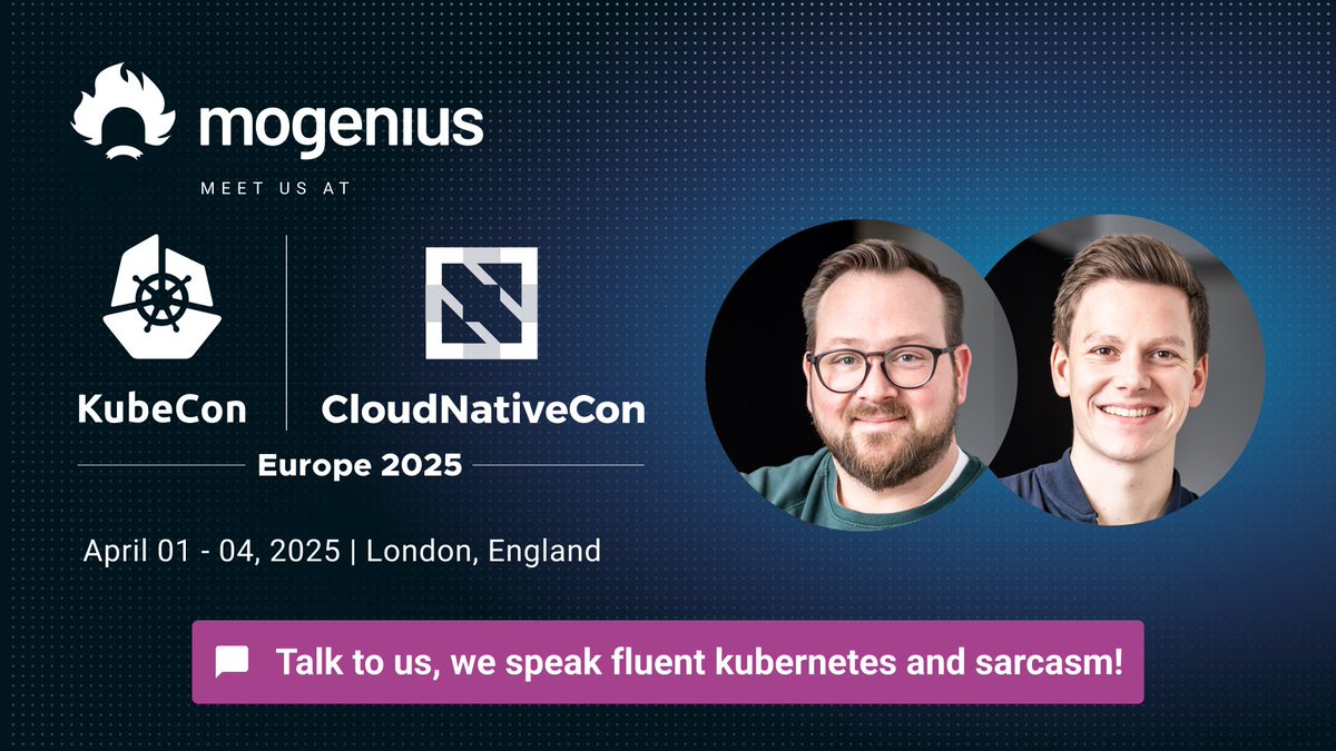 mogenius (@mogenius) on Twitter photo ๐ข Excited for #KubeCon + #CloudNativeCon Europe in London! Explore innovations from <a href="/Azure/">Microsoft Azure</a> , <a href="/awscloud/">Amazon Web Services</a> , and more. Don't miss <a href="/mogenius/">mogenius</a> at Booth #S640! We will showcase our brand-new solution that bridges developers and Kubernetes. Swing by for a demo! ๐ ๐ข Excited for #KubeCon + #CloudNativeCon Europe in London! Explore innovations from <a href="/Azure/">Microsoft Azure</a> , <a href="/awscloud/">Amazon Web Services</a> , and more. Don't miss <a href="/mogenius/">mogenius</a> at Booth #S640! We will showcase our brand-new solution that bridges developers and Kubernetes. Swing by for a demo! ๐