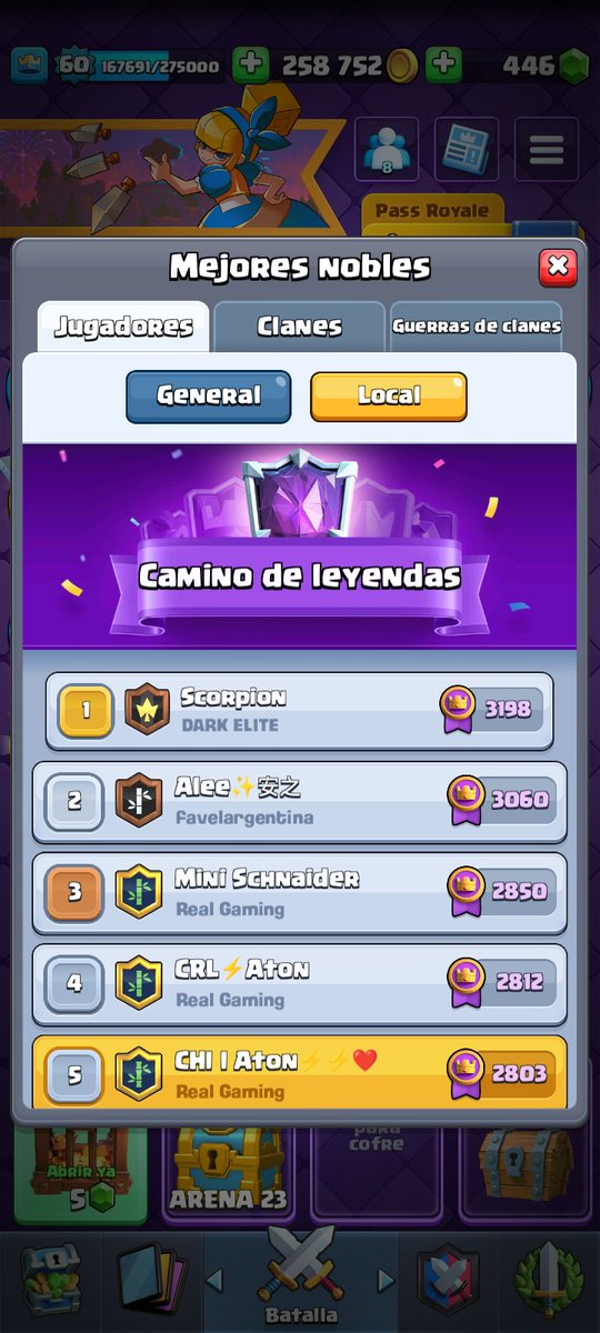 Real gaming liderando el top beibi #RealGParalasturrasdesantiago,😚 2800 con 2 cuentas 4 días de temporada 💋