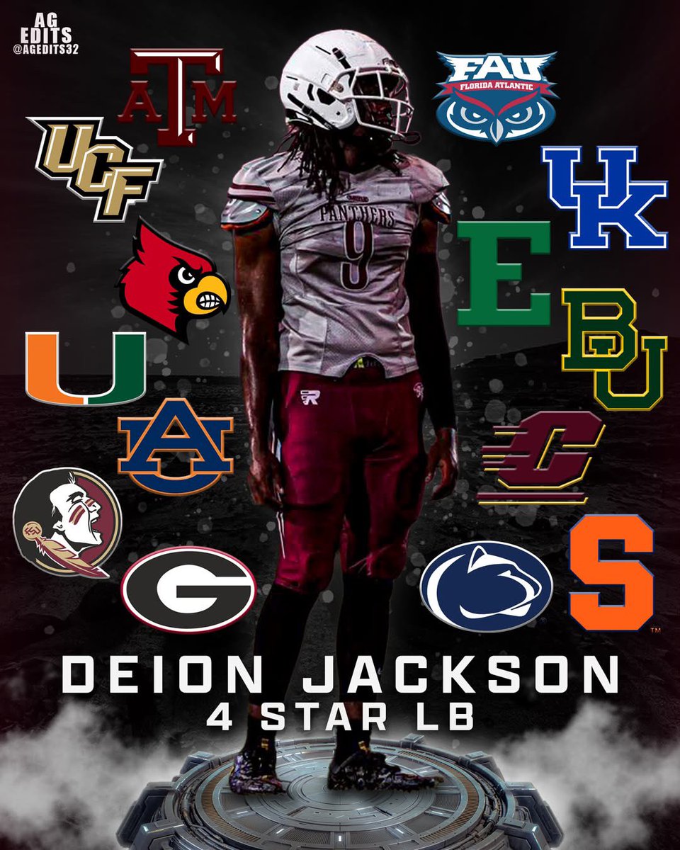 DeionJackson08's tweet image. Beyond Blessed 💯
@RealCoachK @DB__God @AlgarinJaner @CoachEddie1017 @AGEDITS32 @DemetricDWarren @FCRecruits @TheUCReport @Dwight_XOS @GB2K2 @One11Recruiting @On3Recruits @Rivals @MaxPreps @247Sports @JonSantucci