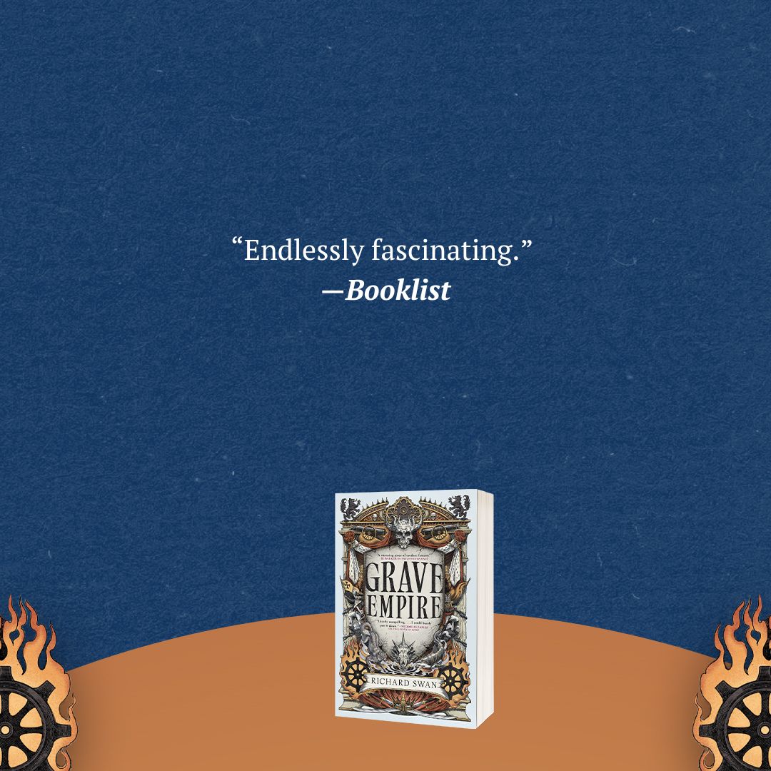 Orbit Books (@orbitbooks) on Twitter photo "Endlessly fascinating." —<a href="/ALA_Booklist/">ALA_Booklist</a>
GRAVE EMPIRE by <a href="/Richard_S_Swan/">Richard Swan (updates only)</a> is available now! "Endlessly fascinating." —<a href="/ALA_Booklist/">ALA_Booklist</a>
GRAVE EMPIRE by <a href="/Richard_S_Swan/">Richard Swan (updates only)</a> is available now!