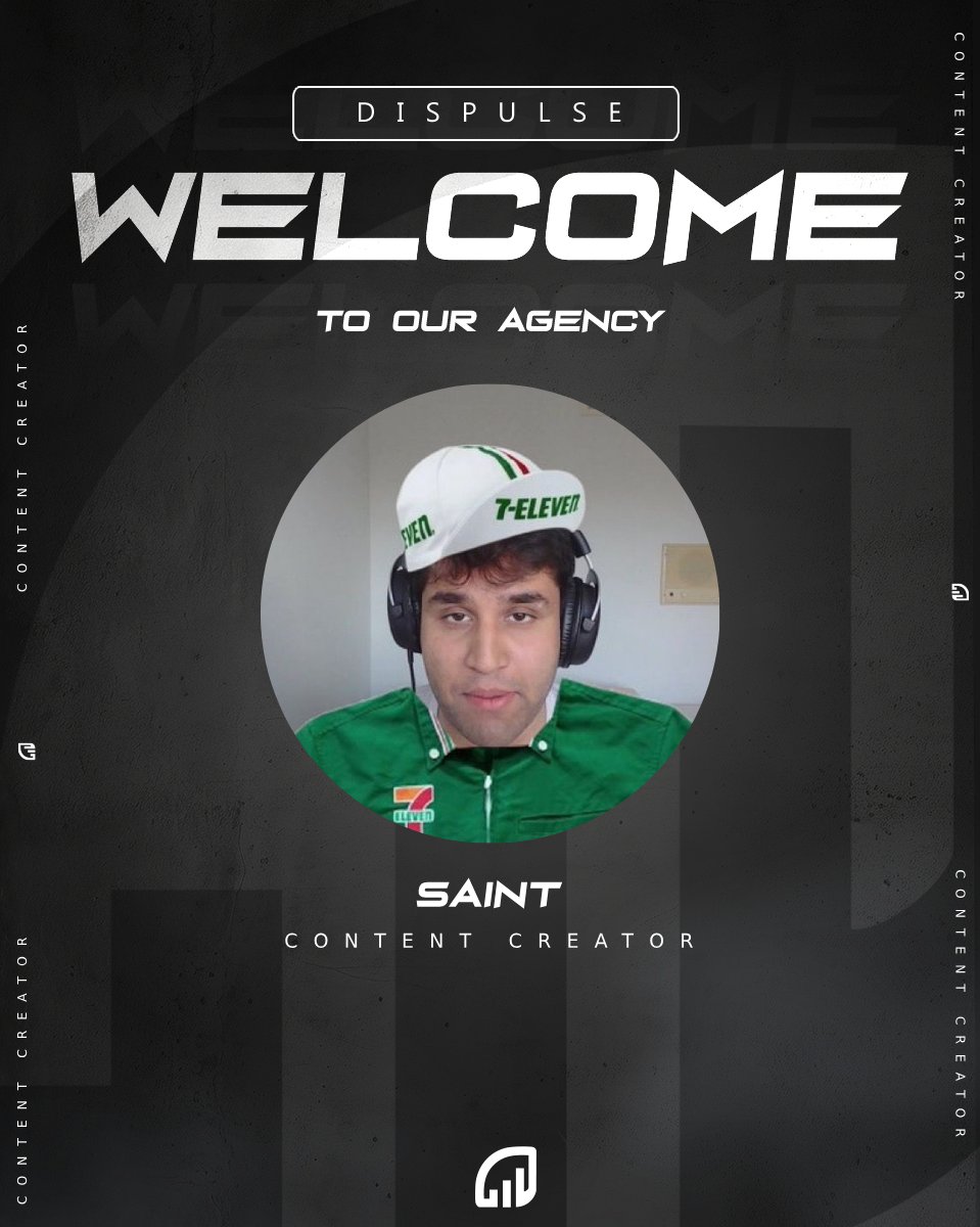 ✍️| We are excited to announce our new client, <a href="/RealSaintFPS/">SAINT</a>

With an accumulative 1.8 million views on Youtube we are thrilled to have the opportunity to help Saint level up his content and his brand 📈

Any future inquiries can be directed towards contact@dispulse.co 🚀